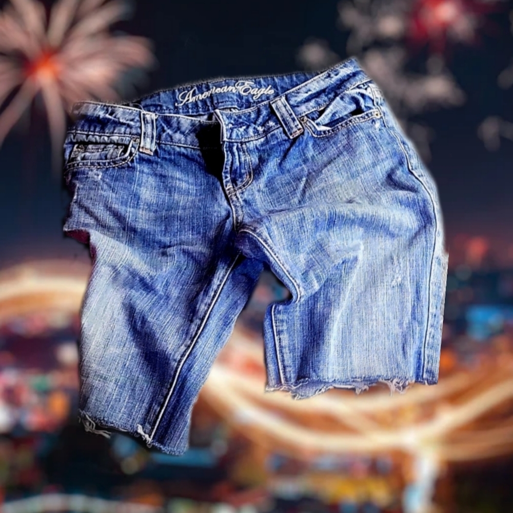 American eagle jean shorts